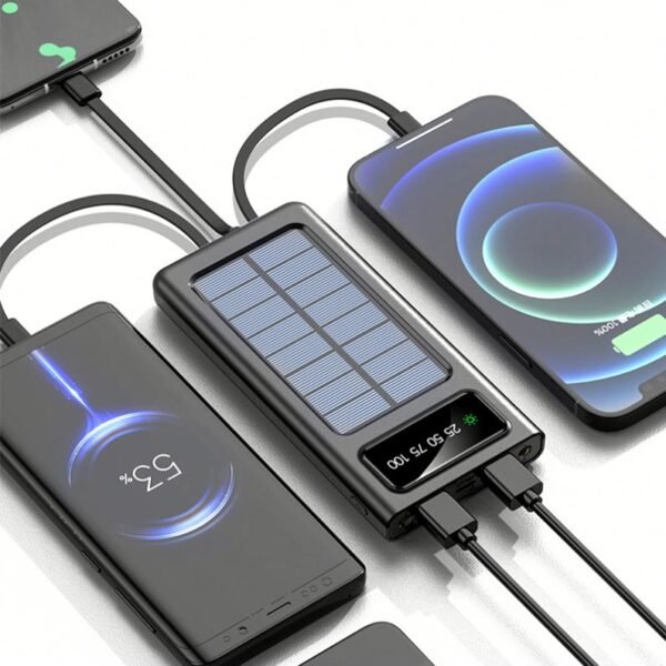 Chargeur Solaire avec câble intégré haute Capacité